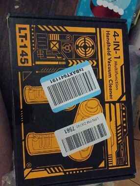 4-IN-1 Handheld Vacuum Cleaner - Black and Orange Packaging